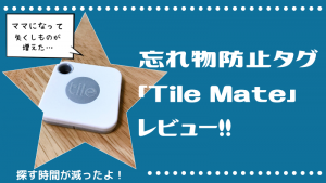 【レビュー】忘れ物防止タグ「Tile Mate」がすごい！スマホ・鍵・財布を探す時間を短縮できるアイテムだよ！